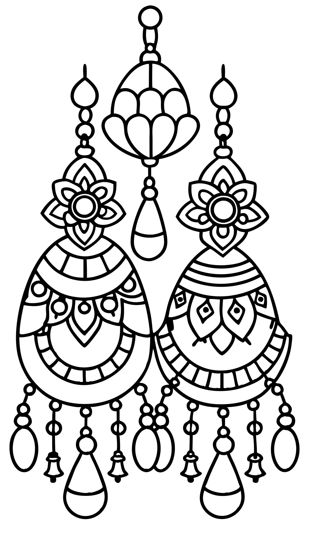 earring coloring pages